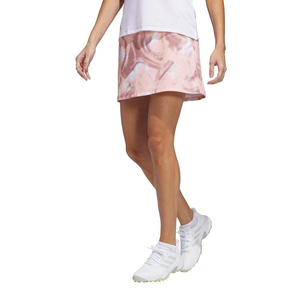 adidas Ultimate365 Skort Women's XS Powder Coral Geometric Golf Performance - Picture 6 of 10